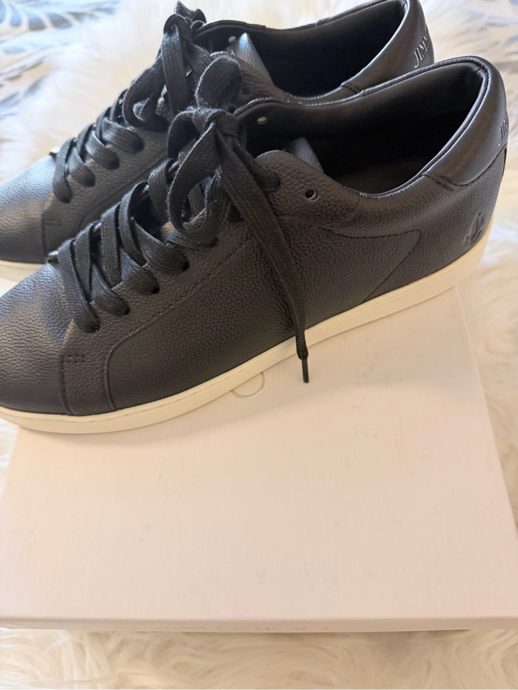 Jimmy Choo Women’s Rome Leather Low-Top Sneakers